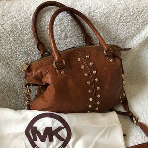 Light Brown Studded Michael Kors Bag